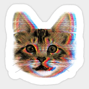 Glitch cat Sticker